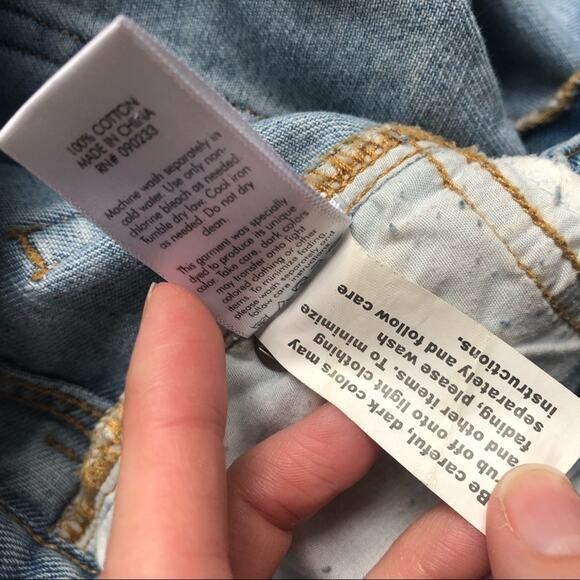 Bullhead Light Wash Skinny Boyfriend Jeans Womens 27 Blue Denim Distressed - Picture 6 of 10